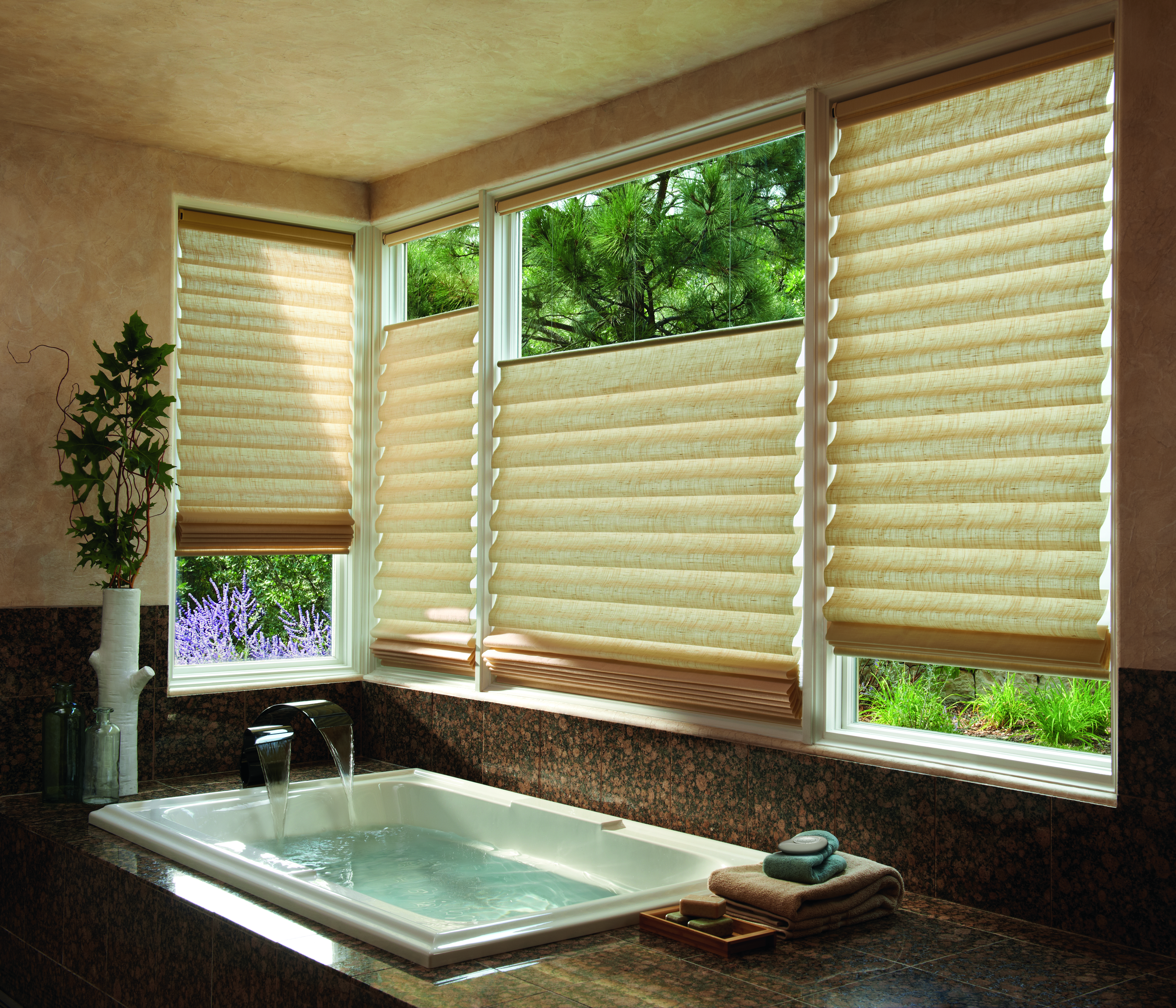Top Down Bottom Up Shades for Bathrooms Window Treatments- Innuwindow