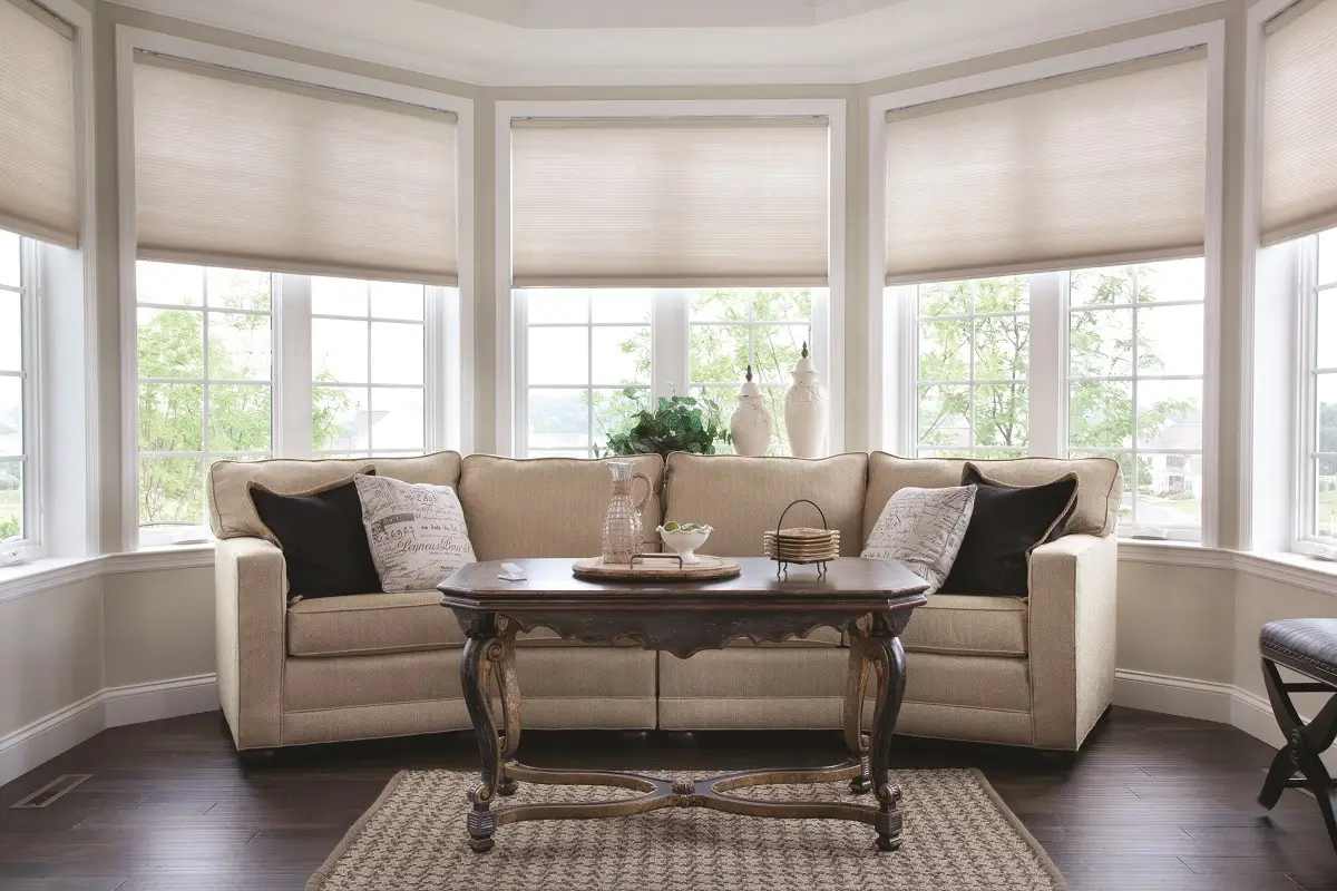 Cellular Shades, Lutron Serena Insulating Honeycomb Shades, honeycomb shades, honeycomb blinds, near Natick, Massachusetts (MA)