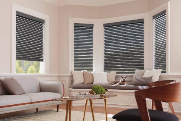 Hunter Douglas Parkland® Wood Blinds as inside mount blinds near Natick, Massachusetts (MA)